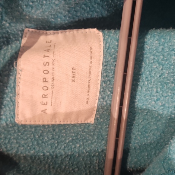 Aeropostale Women's SequinTeal Sweatshirt/Hoodie size XS - Picture 3 of 4